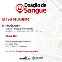 Doação de Sangue na Câmara Municipal de Horizonte