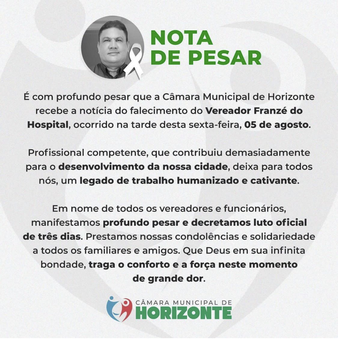 Nota de Pesar 